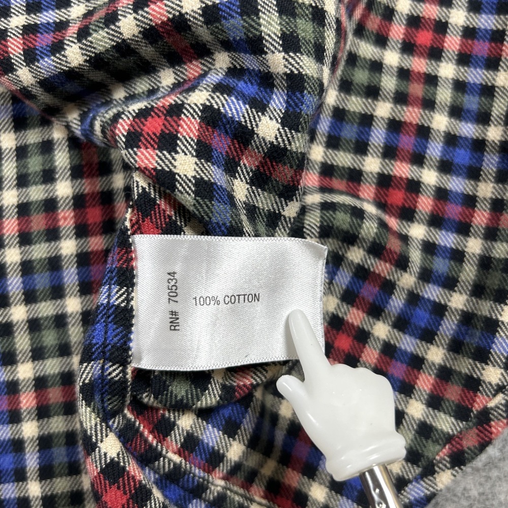 Orvis Luxury‎ Flannel Shirt Men's XL Multicolor Window Plaid Long Sleeve Outdoor - Picture 8 of 10